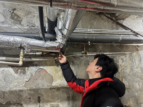 建筑设备检测现场
